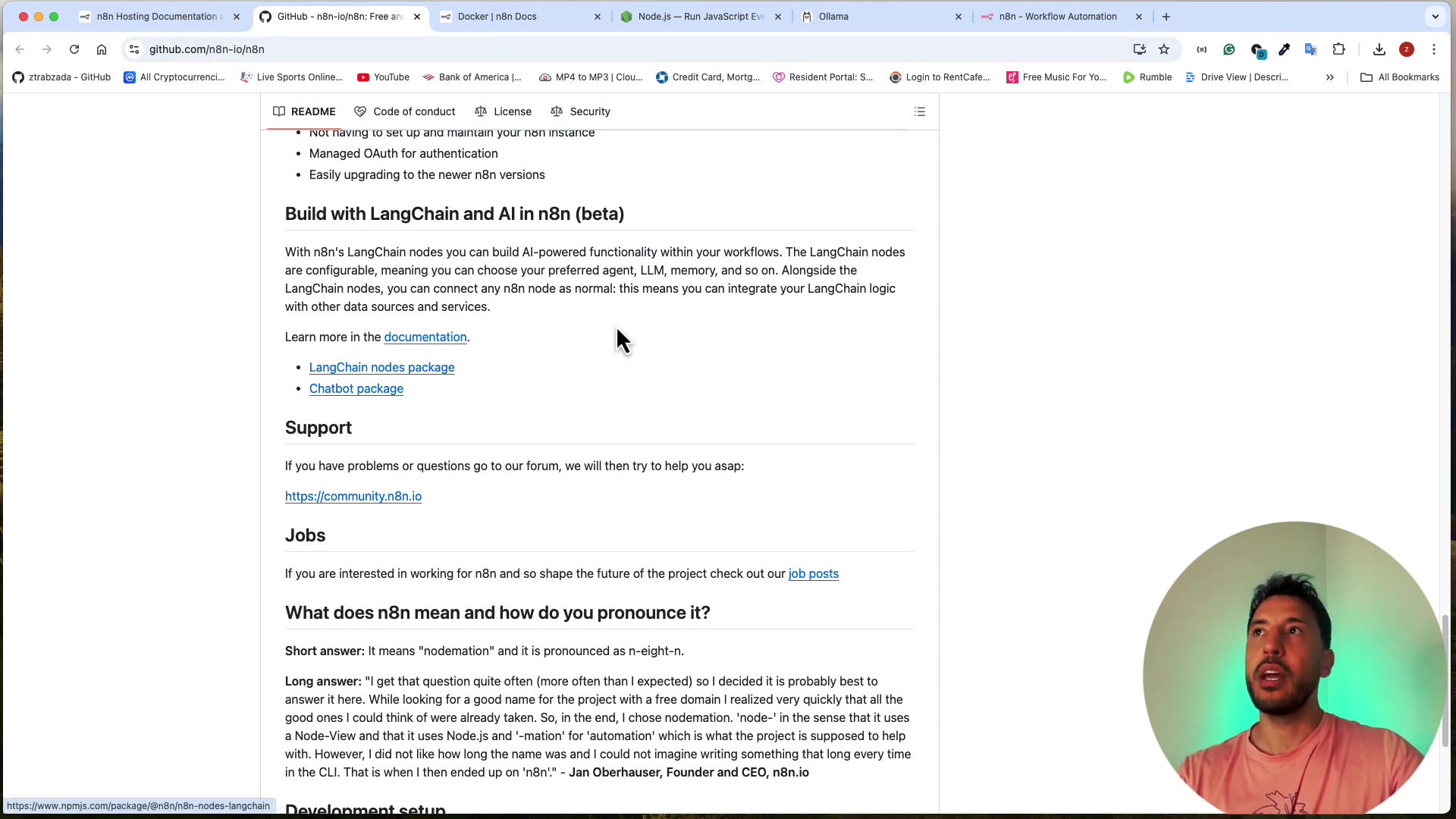 n8n hosting documentation on GitHub
