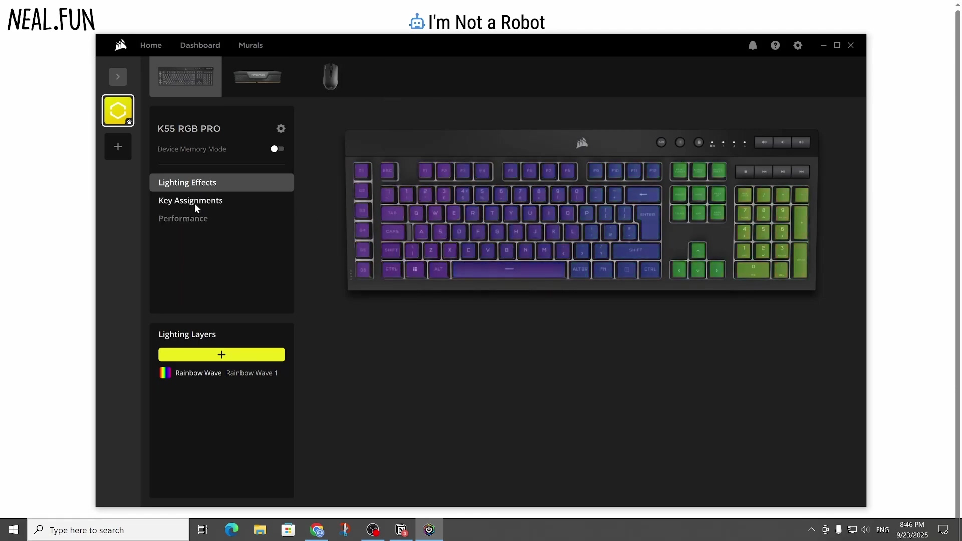 Proprietary keyboard remapping software interface