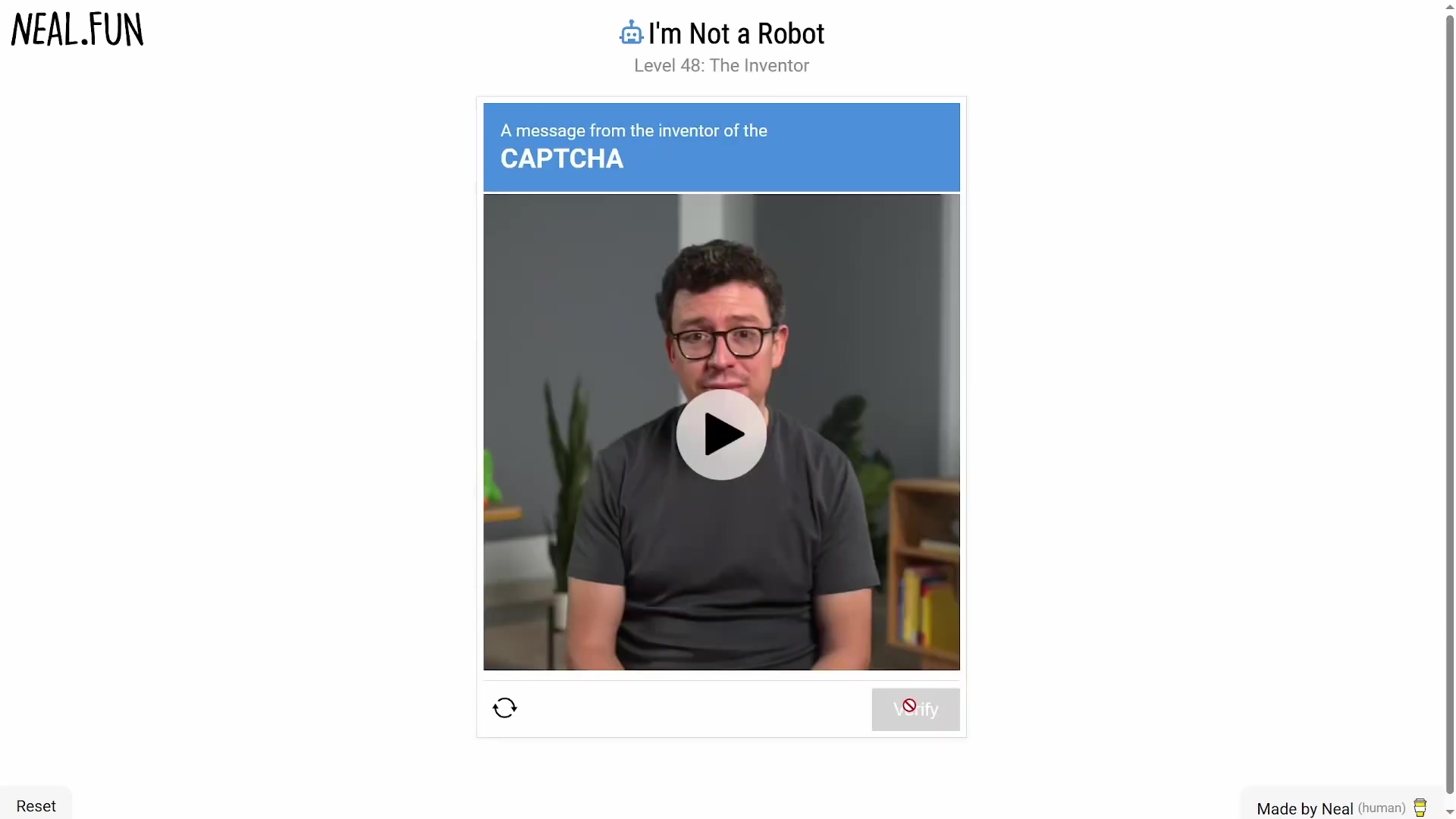 I'm Not a Robot Level 48 The Inventor interface