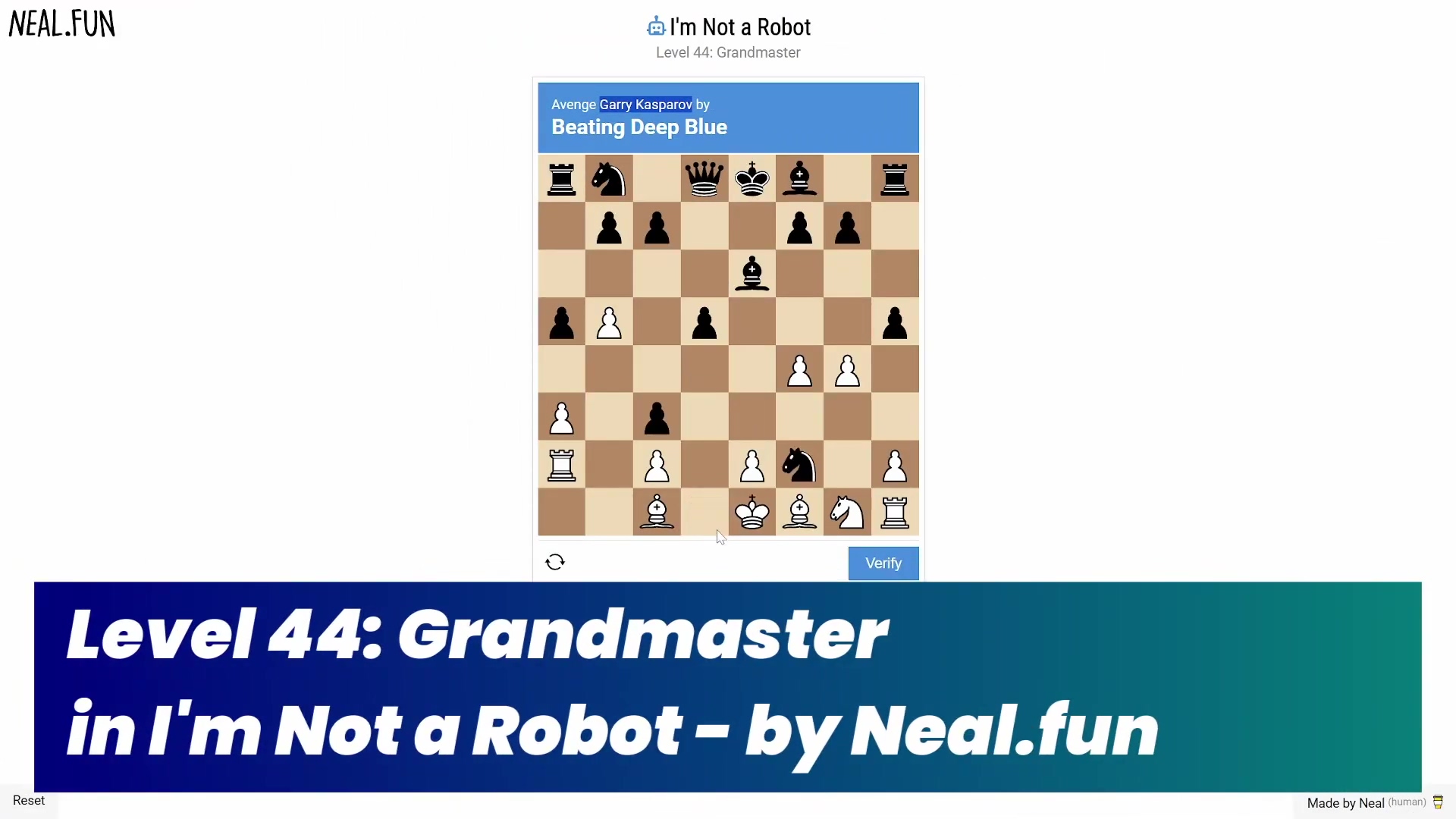 I'm Not a Robot Level 44 game interface